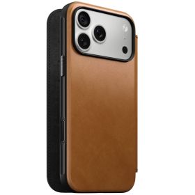 Nomad Modern Camino Custodia Folio in Pelle iPhone 18 Pro Max English Tan