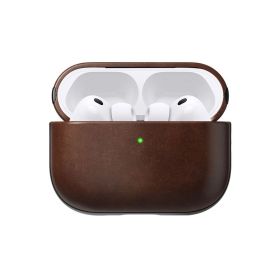 Nomad Modern case for AirPods Pro 3 in rustic brown Horween leather 