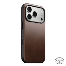 Nomad Custodia Modern in Pelle Horween iPhone 18 Pro Rustic Brown
