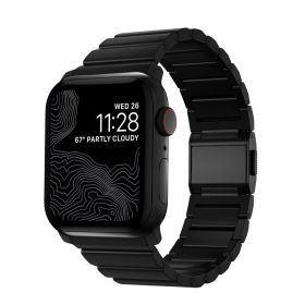 Cinturino Nomad in titanio V3 per Apple Watch 42/44/45/49 mm Nero