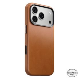 Nomad Custodia Traditional in Pelle Horween iPhone 18 Pro Saddle