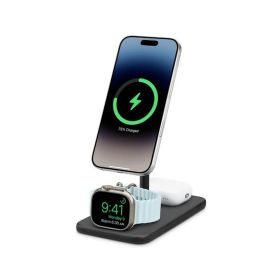 Twelve South HiRise 3 Deluxe - Supporto di Ricarica 3-in-1 Nero