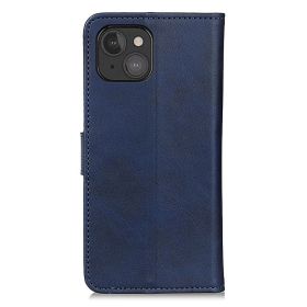 Casecentive - Custodia a portafoglio in pelle con chiusura a scatto per iPhone 13 Mini - Blu