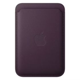 Apple - Porta carte di credito MagSafe in pelle per iPhone - Dark Cherry