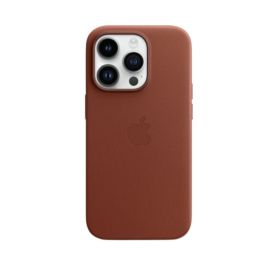 Apple - Custodia in pelle con MagSafe per iPhone 14 Pro - Umber 