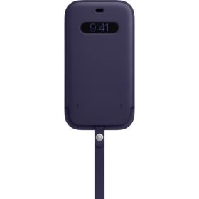 Apple - Custodia Sleeve in Pelle con MagSafe per iPhone 12 Pro Max - Viola