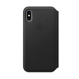 Apple leather Folio case iPhone XS Black