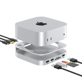 Casecentive 8-in-1 Hub HDMI in Alluminio - Supporto per Mac Mini M4/M4 Pro