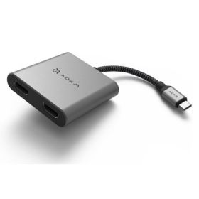 ADAM elements - CASA Hub H2 Grey USB-C 3.1 HDMI x2 - Grigio