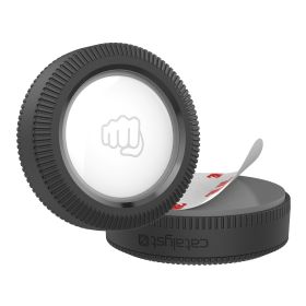 Catalyst - Custodia di Protezione Totale per Apple AirTag Adesiva - Nero Stealth