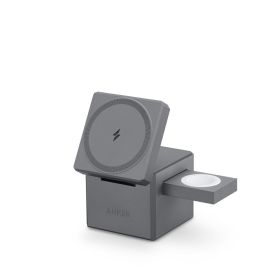Anker 3-in-1 Cube con MagSafe - Grigio