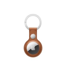 Apple - Portachiavi AirTag in pelle - Saddle Brown