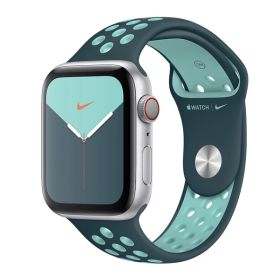 Apple Nike Sport Band - Cinturino per Apple Watch 38mm / 40mm / 41mm - Midnight Turquoise / Aurora Green