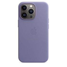 Apple Leather MagSafe Case iPhone 13 Pro Max Wisteria