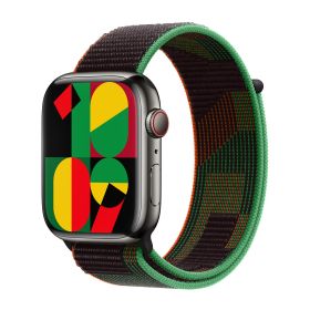 Apple Sport Loop - Cinturino per Apple Watch 42mm / 44mm / 45mm / 49mm - Black Unity - Black Unity