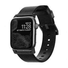 Nomad Modern - Cinturino in pelle per Apple Watch 42mm / 44mm / 45mm / 49mm - Nero