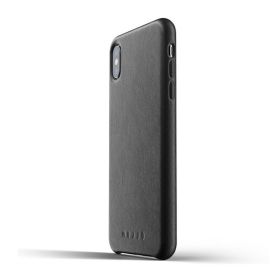 Mujjo - Custodia in Pelle per iPhone XS Max - Nero