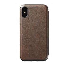 Nomad Rugged - Case Tri-Folio per iPhone XS Max - Marrone