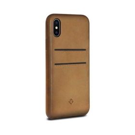 Twelve South Relaxed Leather pockets iPhone X / XS cognac