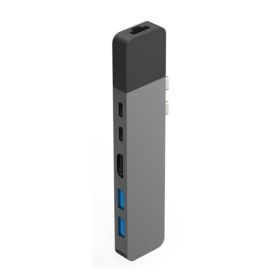 Hyper Net hub USB-C Macbook pro donkergrijs