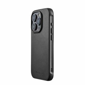Mujjo - Cover Impact Case con MagSafe per iPhone 15 Pro - Nero