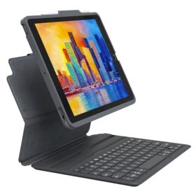 ZAGG - Case con tastiera wireless Pro Keys per iPad 10.2" (2019 / 2020 / 2021) - Grigio