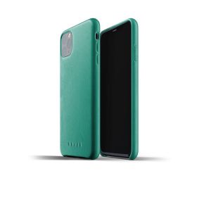 Mujjo - Custodia in Pelle per iPhone 11 Pro Max - Verde