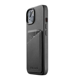  Mujjo - Custodia Portafoglio in Pelle per iPhone 13 / 14 - Nero