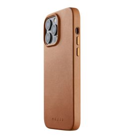 Mujjo - Custodia in Pelle con MagSafe per iPhone 14 Pro Max - Marrone