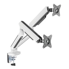 Ranqer - Supporto per monitor Pro RGB con braccio doppio - Bianco