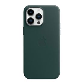 Apple - Custodia in pelle con MagSafe per iPhone 14 Pro - Forest Green