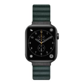 LAUT - Cinturino Novi Loop in pelle per Apple Watch 42mm / 44mm / 45mm / 49mm - Pine Green