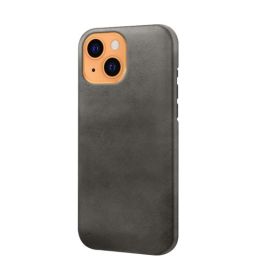 Casecentive - Cover in pelle per iPhone 13 - Nero