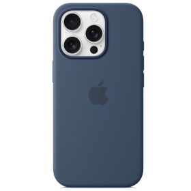 Apple Silicone MagSafe Case iPhone 16 Pro Denim