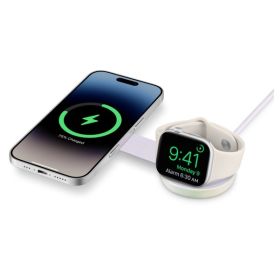Twelve South - ButterFly SE 2-in-1 Caricabatterie Wireless Qi2 - Bianco