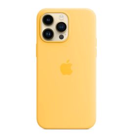Apple - Cover MagSafe in Silicone per iPhone 14 Pro Max - Sunglow