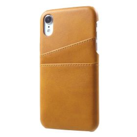 Casecentive Leren Wallet - Cover per iPhone XR - Marrone chiaro