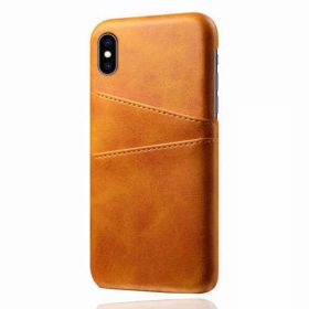 Casecentive Leren Wallet - Cover per iPhone XS Max - Marrone chiaro