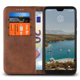 Casecentive Leren Wallet - Cover per Huawei P20 Pro - Marrone