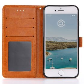 Casecentive Leren Wallet - Cover iPhone 7 / 8 / SE 2020 - Marrone