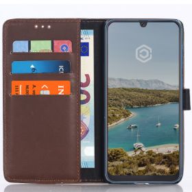 Casecentive Leren Wallet - Cover per Galaxy A50 - Caffè