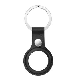 Casecentive - Portachiavi Airtag in pelle - Nero
