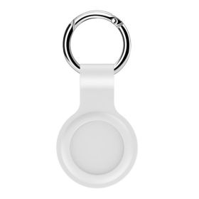 Casecentive - Portachiavi AirTag in silicone - Bianco