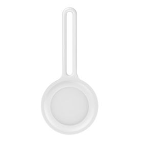 Casecentive - Portachiavi AirTag in silicone - Bianco