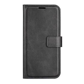 Casecentive - Cover a portafoglio in pelle per iPhone 15 Pro Max - Nero