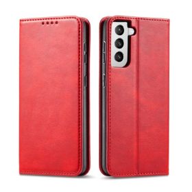 Casecentive Leren Wallet Luxe - Cover Samsung Galaxy S21 - Rossa