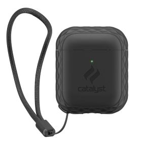 Catalyst - Custodia con Cordino per AirPods 1 / AirPods 2 - Nero Stealth
