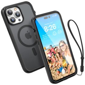 Catalyst - Custodia Influence compatibile con MagSafe iPhone 14 Pro Max - Nero Stealth