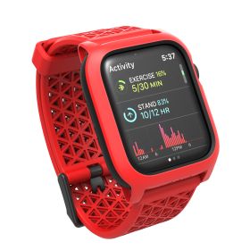 Catalyst - Custodia di Protezione dagli Urti per Apple Watch 44 mm (SE/6/5/4) - Rosso Fuoco