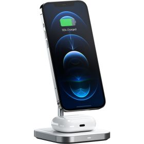 Satechi - Caricatore magnetico wireless 2 in 1